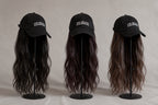 Cap Wig with Soft Wavy Hair | Colorado Baseball Black Cap Edition
