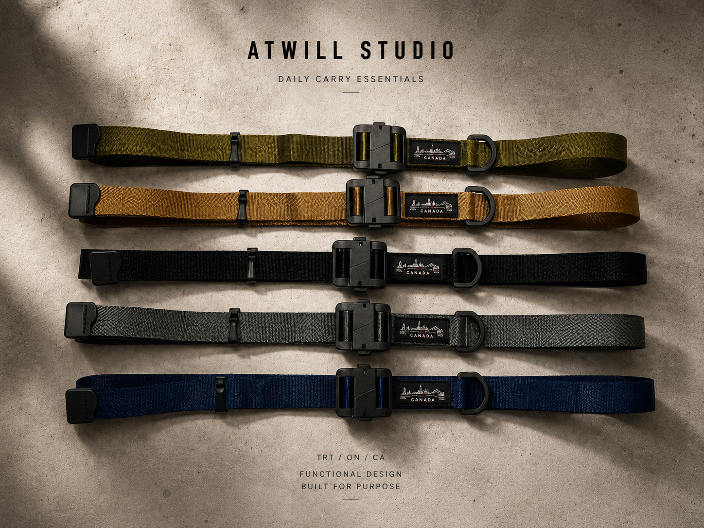CANADA Coast To Coast Utility Belt | Adjustable Outdoor Web Belt