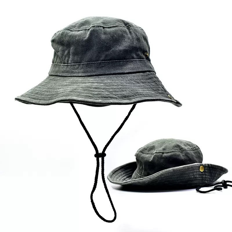 INTO TRUE NORTH - Washed Cotton Outdoor Side Snap Boonie Hat