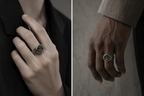 Trident Crest Ring | Vintage Signet Ring