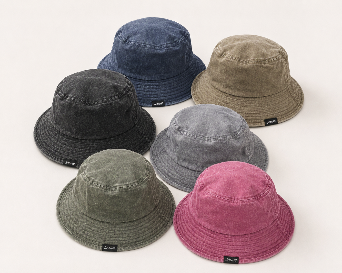 Washed Terrain Bucket Hat | Garment Dyed Cotton Bucket Hat