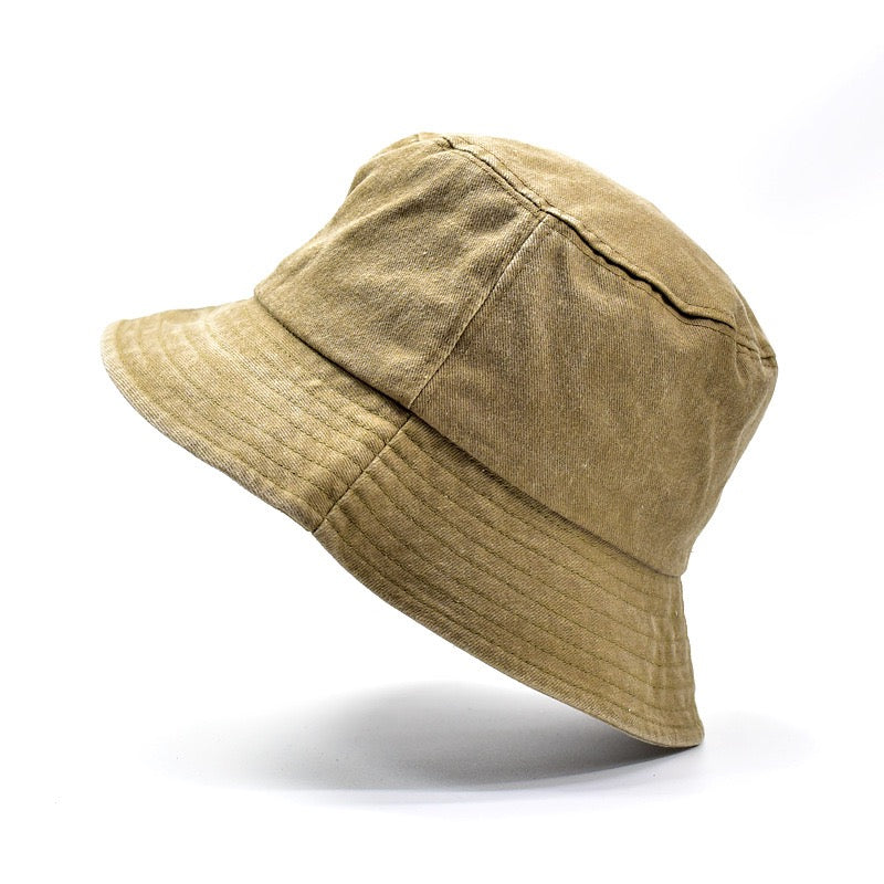 Washed Terrain Bucket Hat | Garment Dyed Cotton Bucket Hat