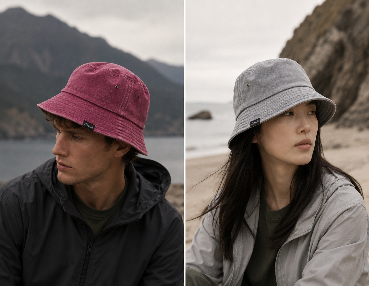 Washed Terrain Bucket Hat | Garment Dyed Cotton Bucket Hat