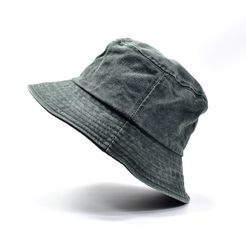 Washed Terrain Bucket Hat | Garment Dyed Cotton Bucket Hat
