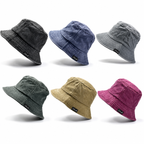 Washed Terrain Bucket Hat | Garment Dyed Cotton Bucket Hat